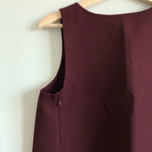 Theory Sleeveless Solid Wool Blend Dress - Picture 5 of 7
